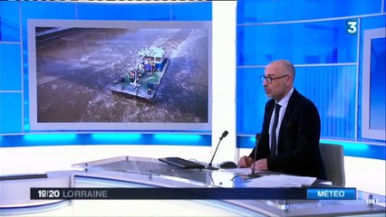 LUMA dans les glaces sur la Moselle - JT 19/20 France 3 Lorraine 23/01/2017