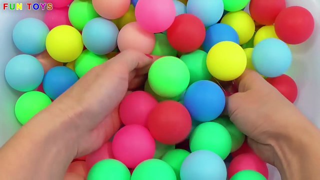 Balloons Popping Show Learn Colors Surprise Toys Balls for children Kinder Surprise