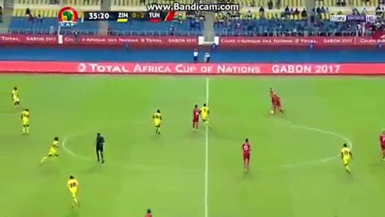 Goal Taha Yassine  Zimbabwe vs Tunisia 1-4 (23_01_2017)