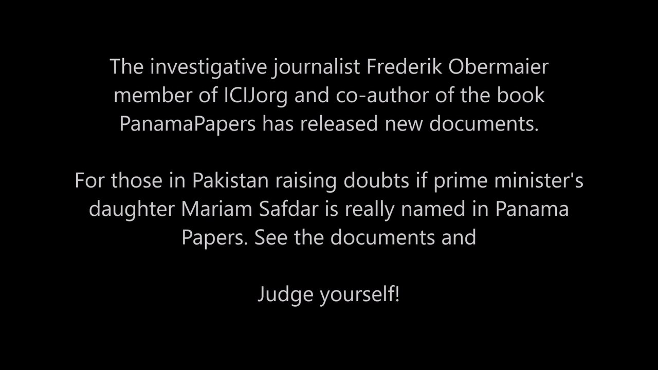 Investigative journalists of @ICIJorg releases docs of Maryam Nawaz as beneficial owner of offshore companies