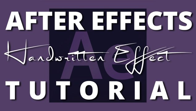 Quick and Easy Handwriting Animation Effect Tutorial | Adobe After Effects CC 2017