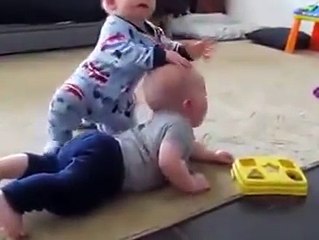 Cute baby fighting video must watch