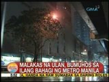 UB: Malakas na ulan, bumuhos sa ilang bahagi ng Metro Manila