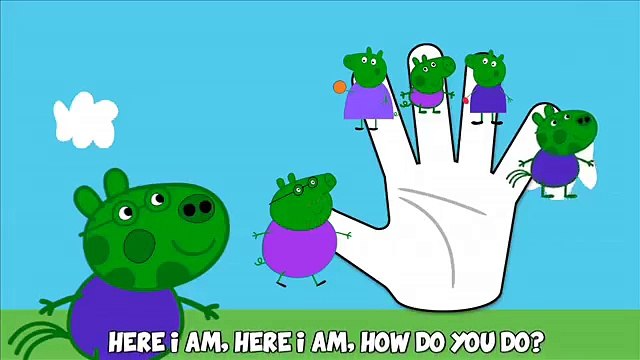 #PeppaPig Халк Finger семья #анимация детский стишок песни для детей