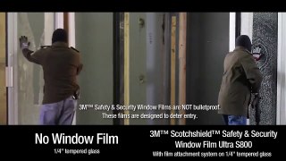 3M Security Window Film Deters Entry