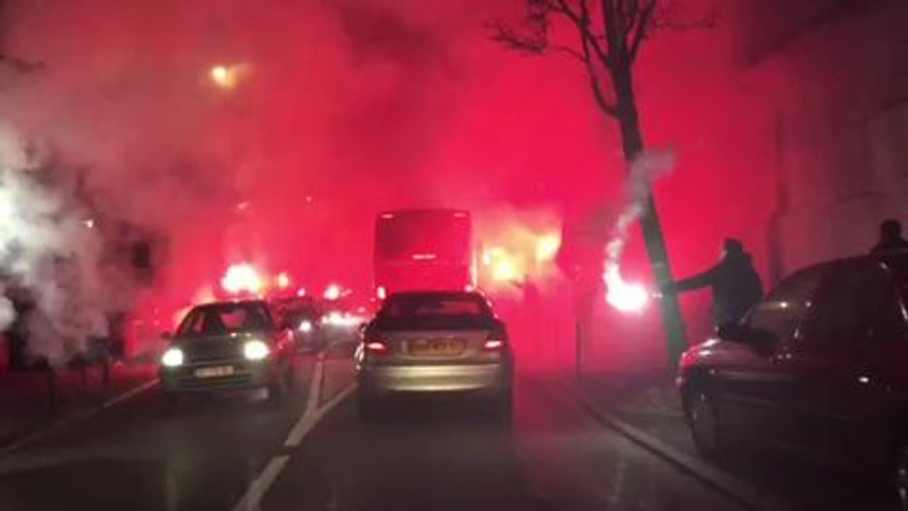Nancy : arrivée du bus de...