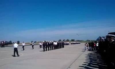 Ceremonie de prise de commandement a la base aerienne de...