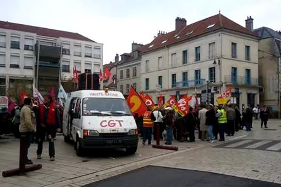 Mesures d'austérité du gouvernement: manifs en Haute-Saône