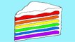 Learn Colors with Rainbow Cake Popsicle Ice Cream Coloring Pages (15) Educational Video for Kids