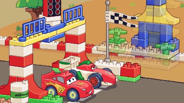 мультфильм про машинки Lego duplo молния маквин чемпион за кубок поршня