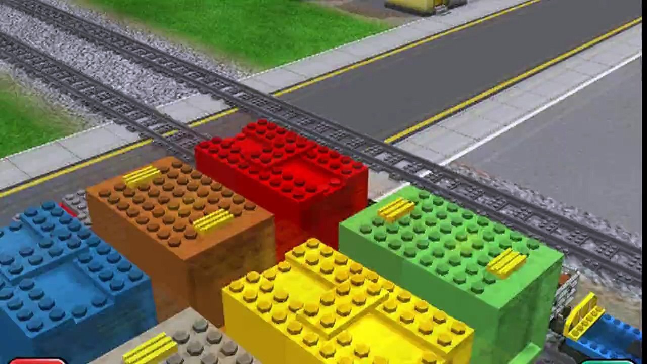 Мультик про паровозик и самолет. Мультфильм для детей LEGO City.