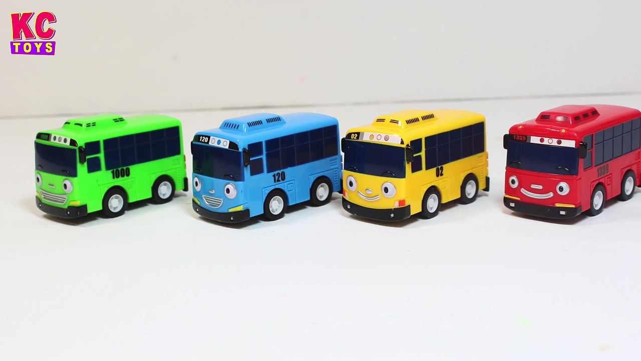 Play with Tayo the Little Bus and Gumballs to Learn Colors - KC Toys