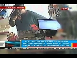 Pagnanakaw sa 2 cellphone na gamit sa prepaid loading business sa Bacolod City, na-hulicam