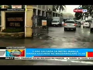 Rehabilitasyon ng drainage sa paligid ng Mandaluyong City Hall, sa 2016 pa raw matatapos