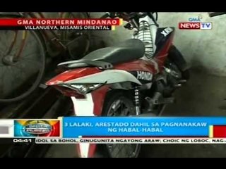 3 lalaking nagnakaw umano ng kable ng kuryente sa isang power plant sa Misamis Oriental, arestado