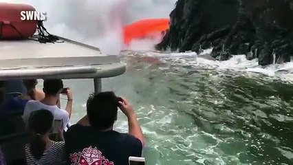 Kjo ndodh kur vullkani takon oqeanin