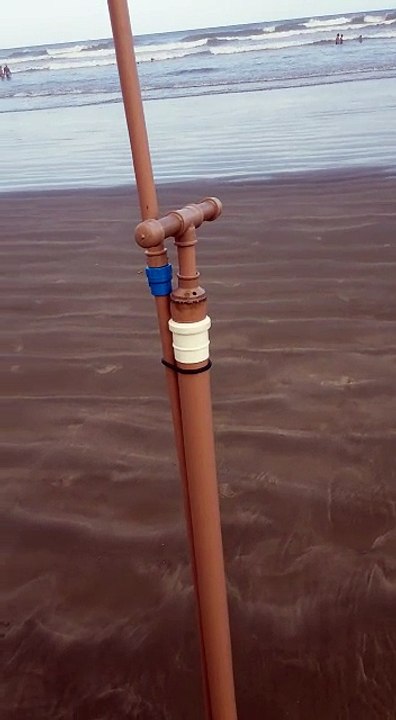 Chuveiro de praia caseiro