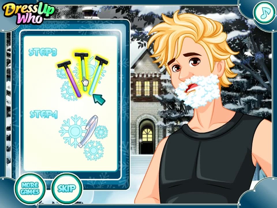 Кристофф ледяной Борода макияж игры онлайн игры новые детские игры удивительные смешные игры [в HD] 2016
