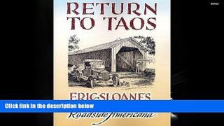 Free PDF Return to Taos: Eric Sloane s Sketchbook of Roadside Americana Pre Order