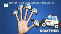 Finger Family Police Car Nursery Rhyme | Car Finger Family Songs | Daddy Finger Nursery Rhymes