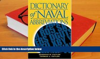 Download Dictionary of Naval Abbreviations (Blue and Gold) (Blue and Gold Professional Library)