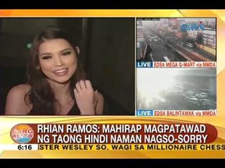 UB: Rhian Ramos: Mahirap magpatawad ng taong hindi nagso-sorry