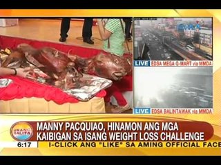 UB: Manny Pacquiao, hinamon ang mga kaibigan sa isang weight loss challenge