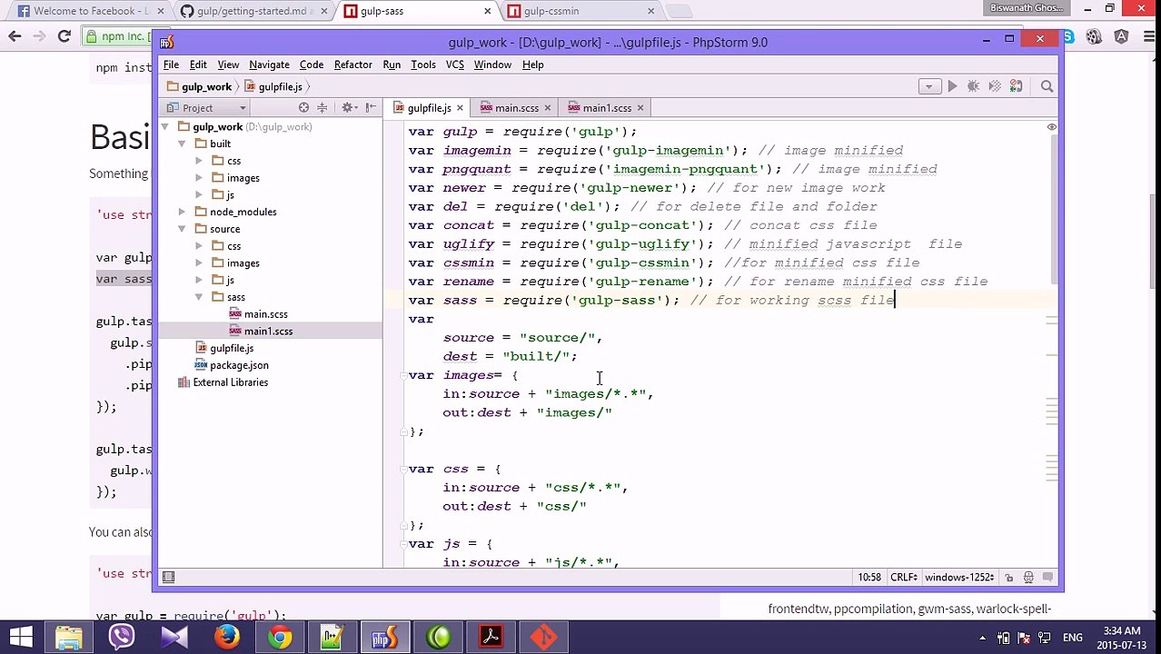 GulpJs for beginners #9 (work with scss)