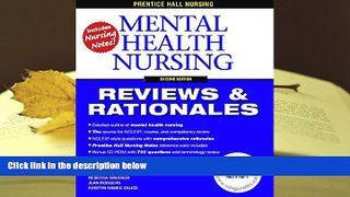 PDF [Download]  Mental Health Nursing, 2nd (Prentice-Hall Nursing Reviews   Rationales) Mary Ann