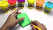 Peppa pig toys & Play doh clay! - Create Ice Cream Rainbow playdoh frozen elsa