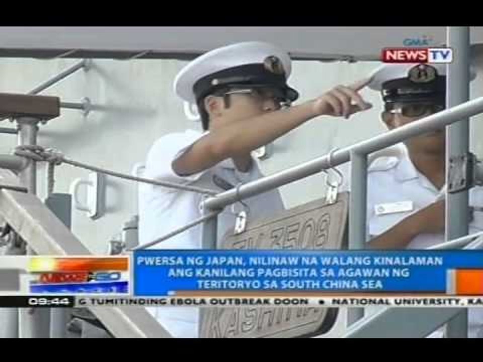 NTG: 3 barko at 700 tauhan ng Japanese Maritime Self Defense Force, dumating sa bansa