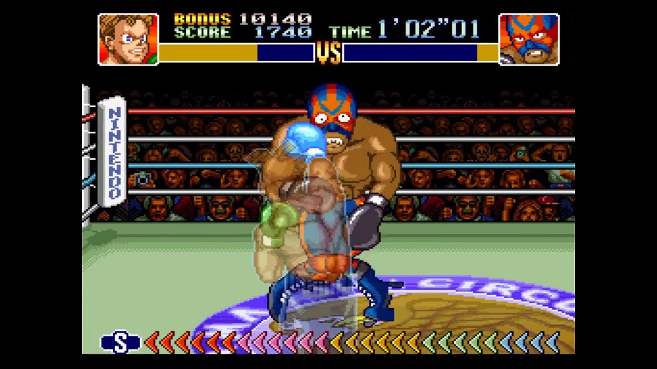 super punch-out Major circuit win super nintendo snes