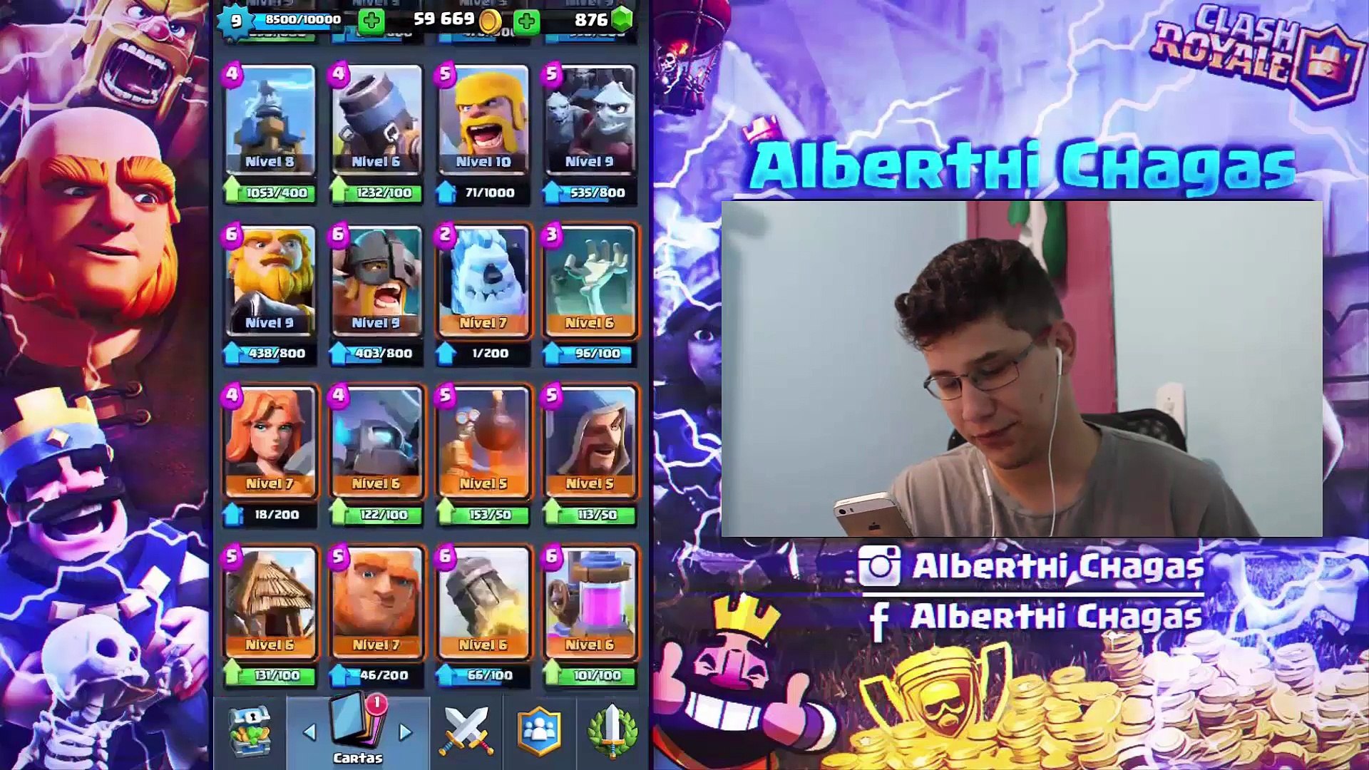 Cheguei na Arena Lendária - Clash Royale