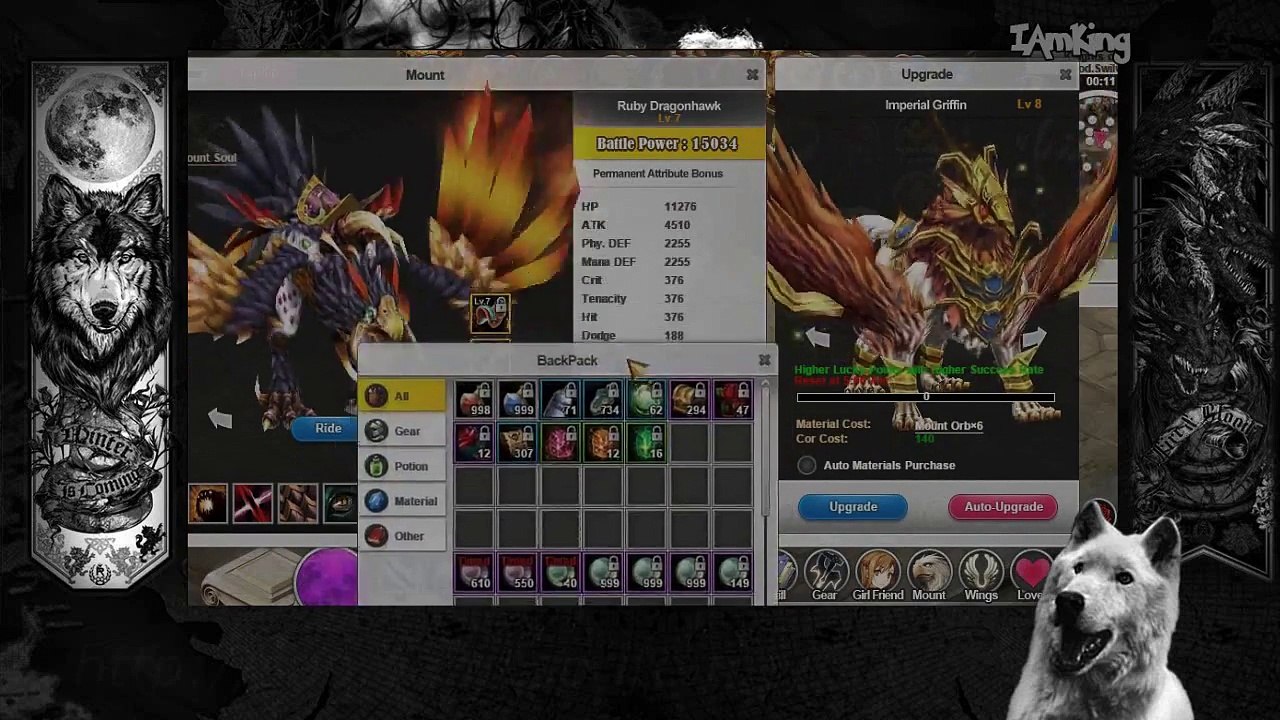 SAO's Legend - Upgrading Mount Lv 7 to Lv 8