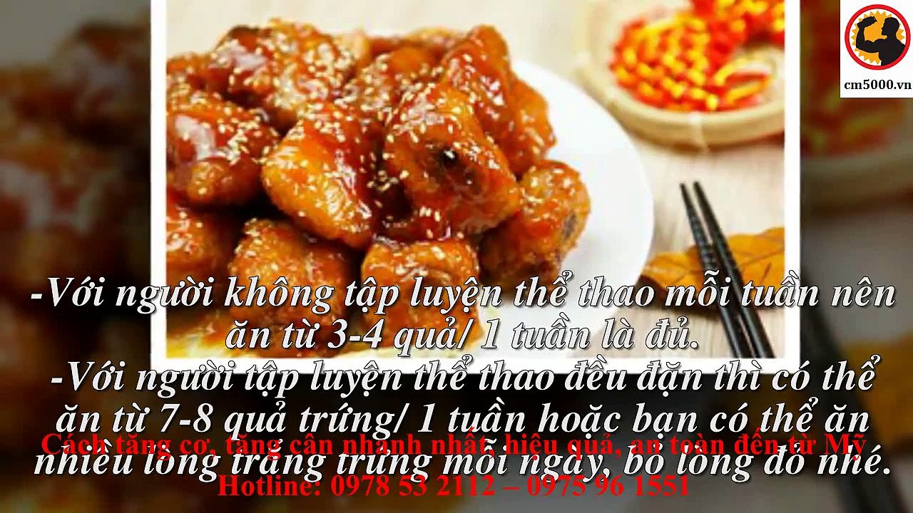 Ăn trứng gà đúng cách để tăng cân