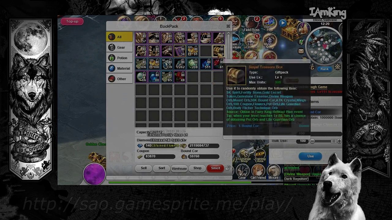 SAO's Legend - Event Reward (Siege The Fairy King)  Lucky Wheel &' Constell