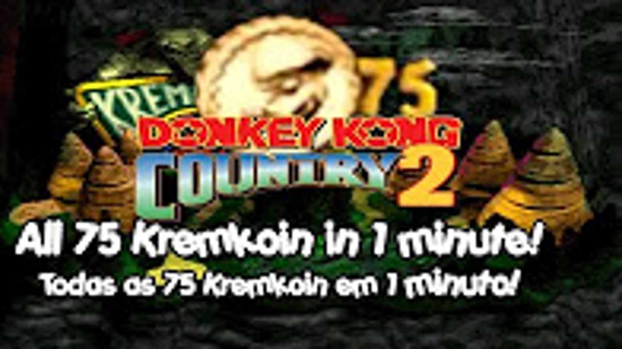 Donkey Kong Country 2 Glitch - All 75 Kremkoins Todas as 75 Kremkoins