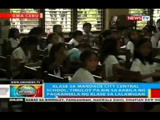 Klase sa preschool hanggang high school sa Cebu, sinuspinde dahil sa pag-ulan