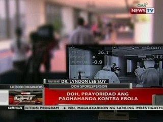 QRT: DOH, prayoridad ang paghahanda kontra ebola