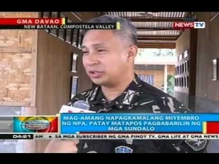 Mag-amang napagkamalang miyembro ng NPA, patay matapos pagbabarilin ng mga sundalo