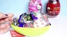 GIANT SURPRISE EGGS Hello Kitty Eggs Ninja Turtles Cars 2 Huevos Sorpresa Disney Toy Videos