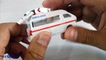 Tomica Toy Car | Nissan March Police Car - Nissan NV350 Caravan Ambulance - [Car Toys p10]