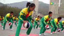 Basketball dribbling plus yoga: Kids showcase synchronized drills and exercises in China