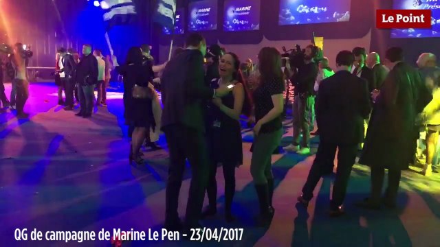 Les militants FN sur le dancefloor après les résultats du 1er tour
