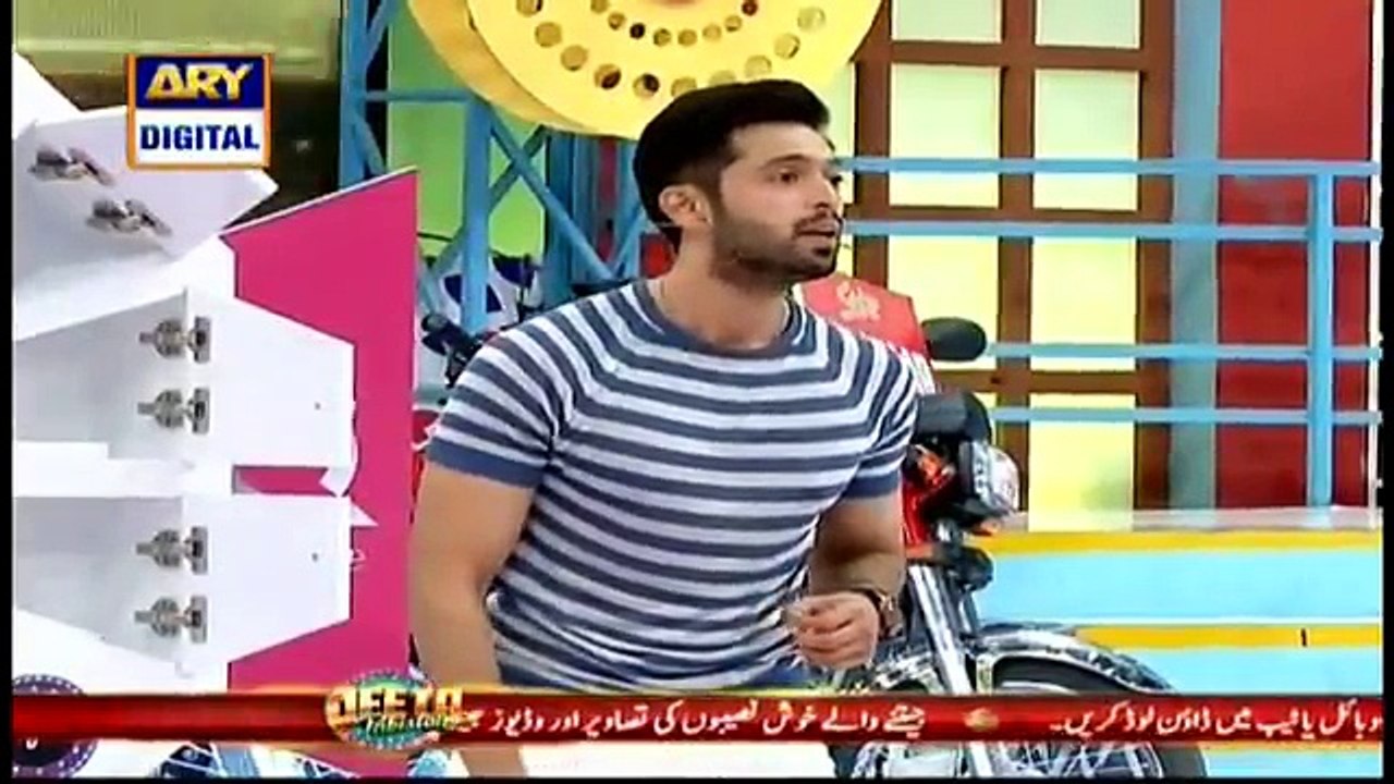 Ali Raza won a bike in Jeeto Pakistan - 23rd April 2017
