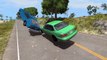 BeamNG drive - Bumpy Road speeding Crashes with Stanced, Slammed, Lowered Cars