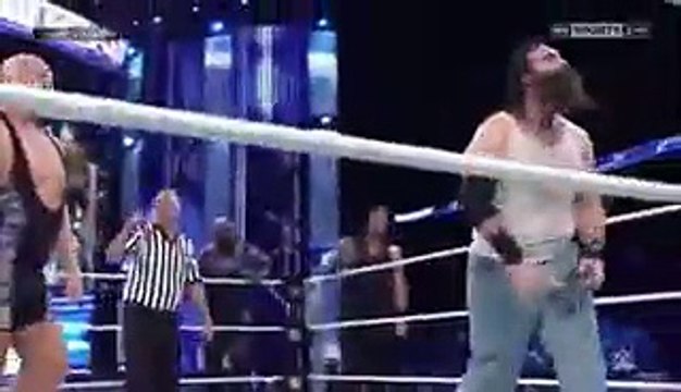 Mark Henry & Big Show & Roman Reigns vs The Wyatt Family WWE Smackdown August 29th 2014