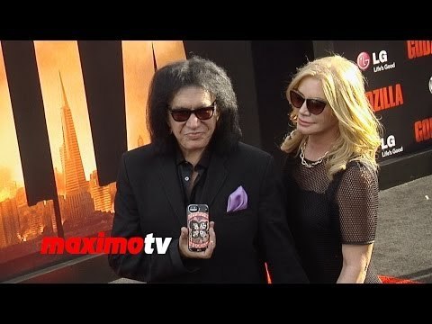 Gene Simmons & Shannon Tweed GODZILLA Los Angeles Premiere Red Carpet jpg