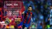 Messi reaches 500 goals for Barcelona
