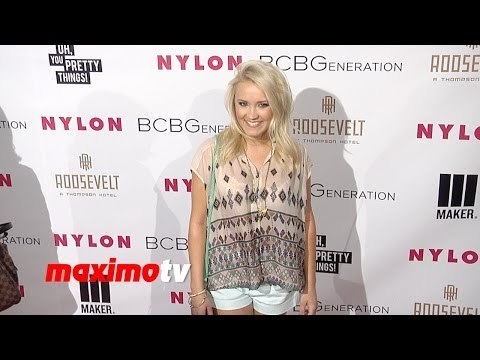 Emily Osment NYLON & BCBGeneration Young Hollywood Party Red Carpet
